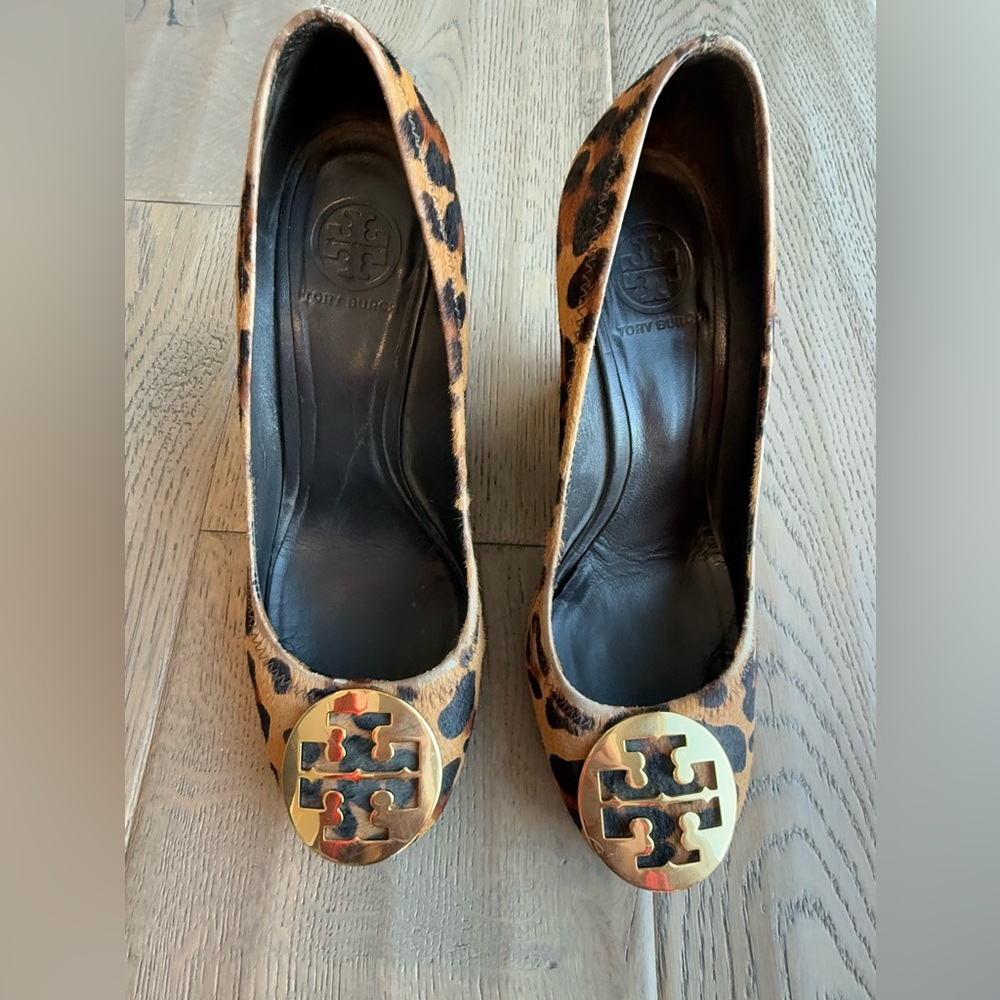 Tory Burch Sophie Wedges-Leopard